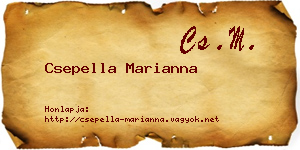 Csepella Marianna névjegykártya